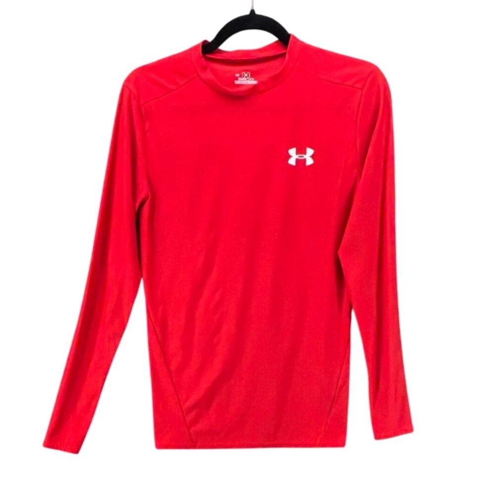 Under Armour Boys Youth Large Red Compression Heat Gear Winter Fall Baselayer